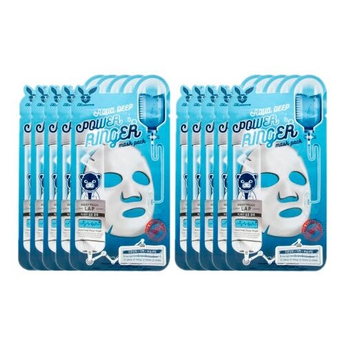 Elizavecca Увлажняющая тканевая маска с гиалуроновой кислотой Power Ringer Mask Pack Aqua Deep