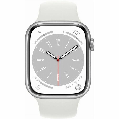 Умные часы Apple Watch Series 8 41 мм Aluminium Case silverwhite Sport Band SM 4395700₽