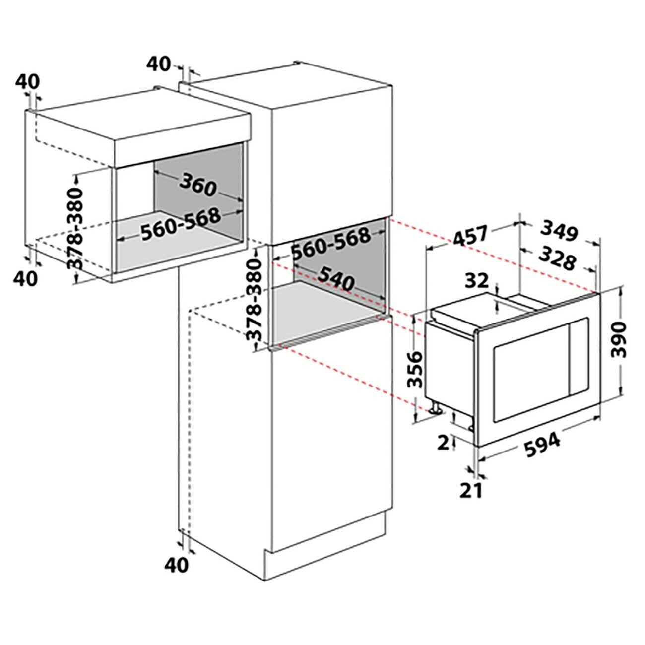 Встраиваемая микроволновая печь Hotpoint MF20G IX HA - фотография № 6