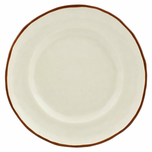 Керамическая десертная тарелка Кокос, 21 см, белый/коричневый, серия Tropical Fruits, Bordallo Pinheiro, BOR65029332