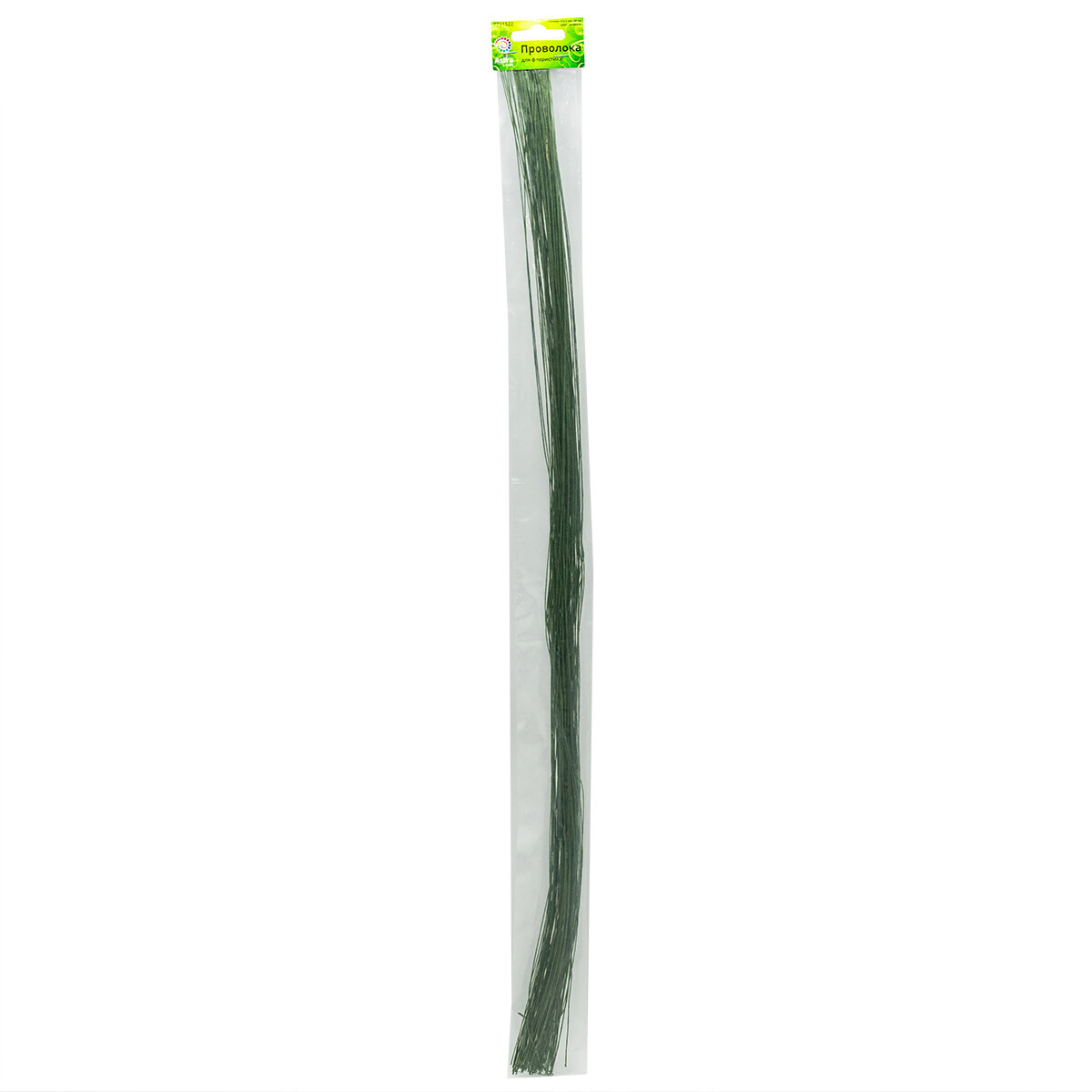 Проволока для флористики диаметр 0,4 мм, 60 см, 100 шт, Astra&Craft (зеленый)