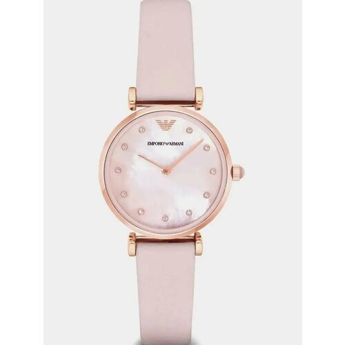фото Наручные часы emporio armani retro, розовый