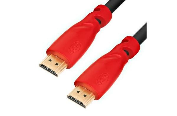 Кабель HDMI 0.5м Green Connection GCR-HM3012-0.5m круглый черный