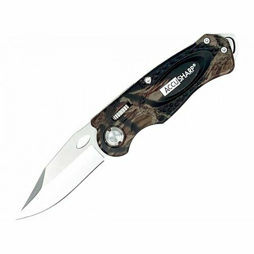 Нож складной AccuSharp Folding Sport Knife нержавеющая сталь, камуфляж folding knife