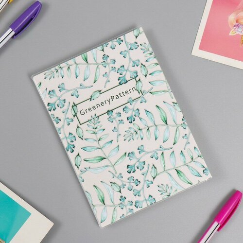 SUI Фотоальбом мягк обл на 36 фото 10х15 см пластик листы Greenery pattern 411₽