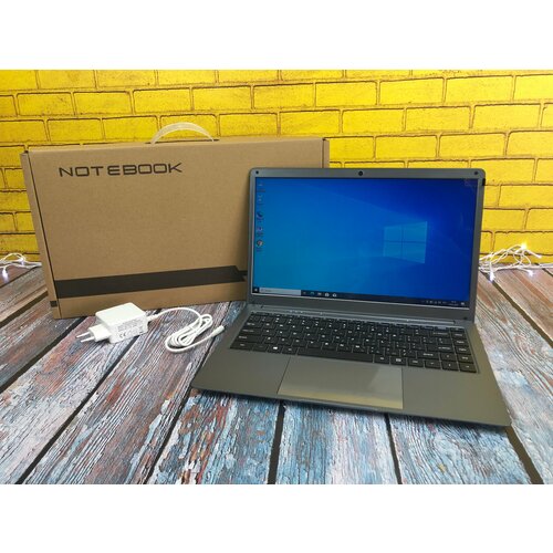 14 Ноутбук Intel Celeron N4000 110GHz ОЗУ 6 GB 120 GB SSD Win 10 серебристый 2250000₽