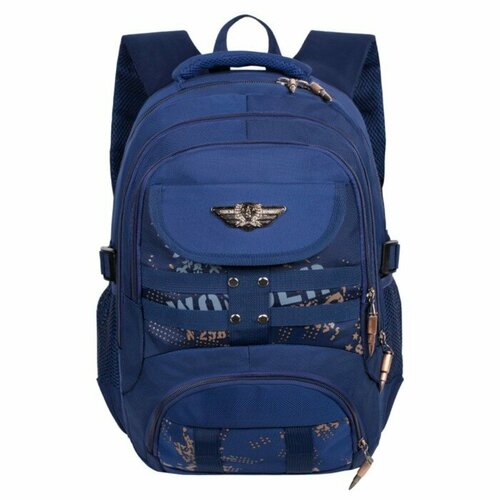 Рюкзак молодёжный 40 х 28 х 14 см, эргономичная спинка, Monkking, W202 синий рюкзак молодёжный 40 х 28 х 18 см эргономичная спинка stavia город 1 синий