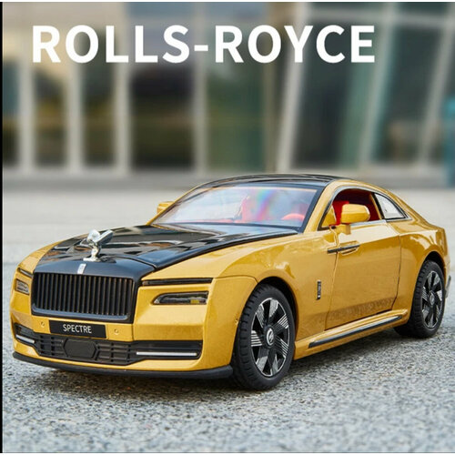 Коллекционная масштабная модель Rolls-Royce Spectre Cupe 1:24 (металл, свет, звук) коллекционная модель rolls royse cullinan 1 24 металл свет звук красный