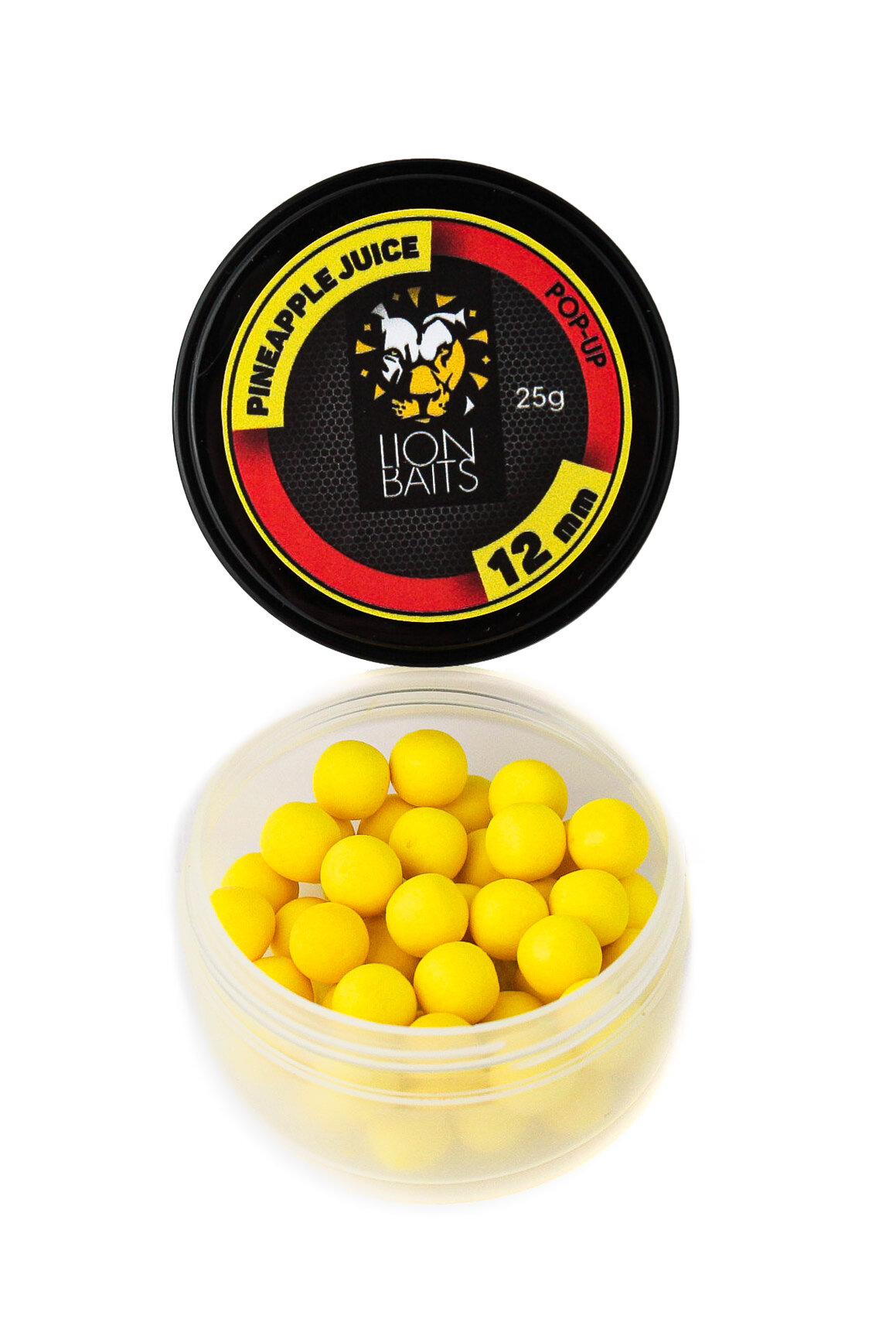 Бойлы Lion Baits pop-up Pineapple juice 12мм 25гр банка