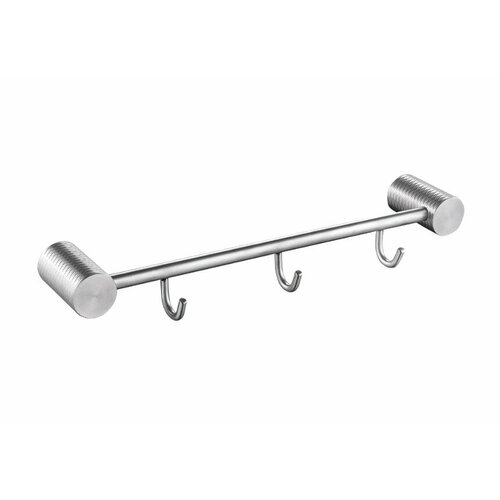 Вешалка GFmark 81204 сатин с тремя крючками прямая с резным креплением 1689₽