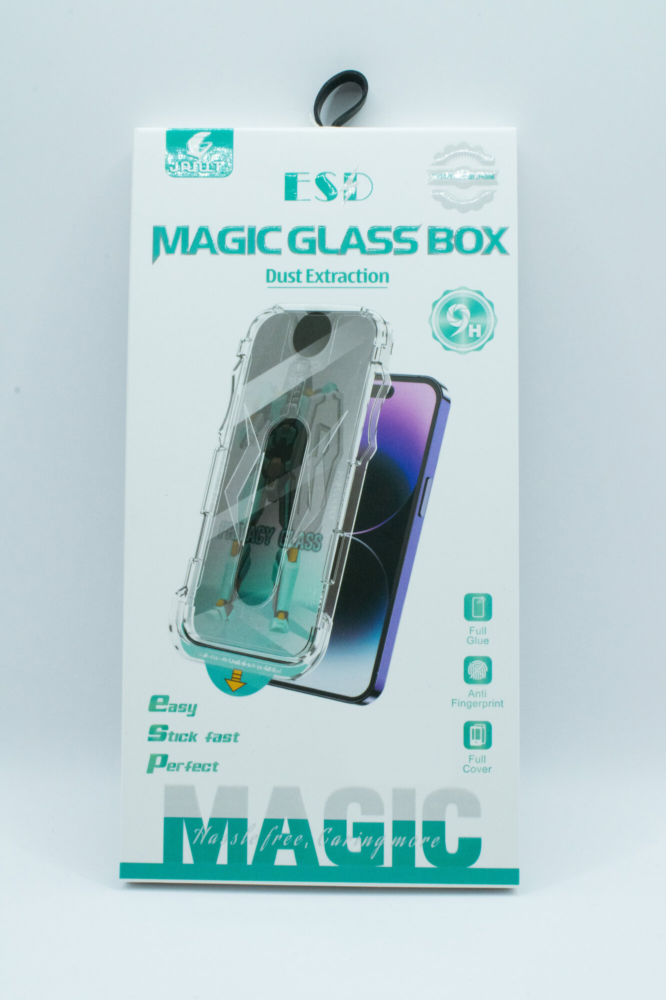 Защитное стекло для iPhone 13 Pro Max / 14 Plus "Антишпион" глянцевое с аппликатором для установки 1 шт.