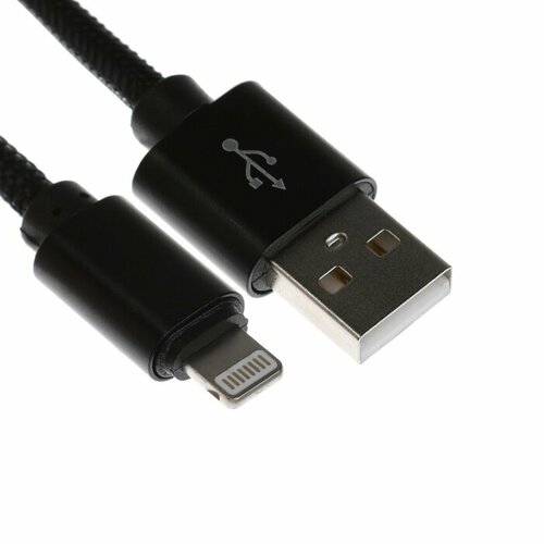 Кабель Lightning - USB 21 А оплётка нейлон 2 метра чёрный 415₽