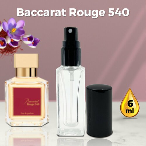 Baccarat Rouge 540 - Духи унисекс 6 мл + подарок 1 мл другого аромата масляные духи спрей 153 баккара руж бакарат 540 духи женские масляные унисекс baccarat rouge 540 15 мл