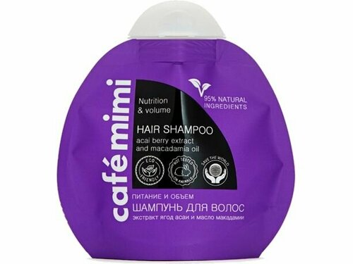 Питательный шампунь для волос Caf mimi Nutrition&Volume
