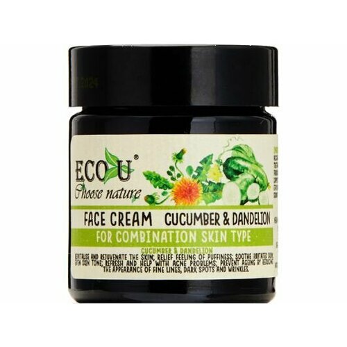 Крем для лица Eco U Face cream Cucumber & Dandelion