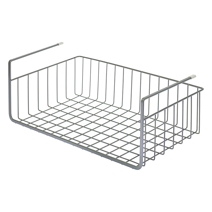 фото Корзина для хранения подвесная Granli металлическая для кухни 38,8х24,5х15 см белая SS0000135