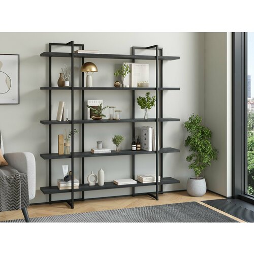 Стеллаж Айсберг Лофт Теон Черныйсеверное дерево темное 11990₽