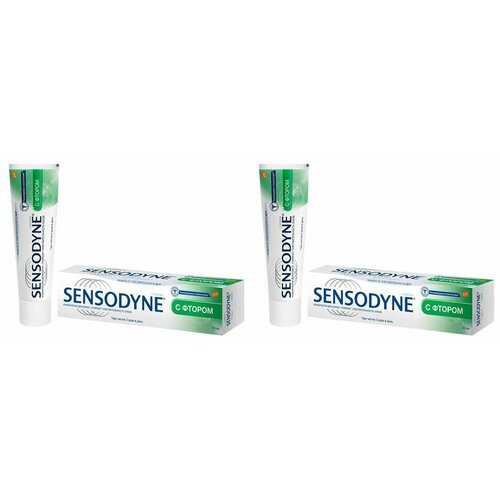 Sensodyne Зубная паста с фтором, 50 мл, 2 шт