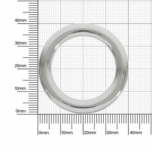 кольцо сварное m10 60 мм 2 шт Кольцо сварное, 25 мм, никель, 8 шт. / металлическое кольцо для сумок и рукоделия / FG-100620_8