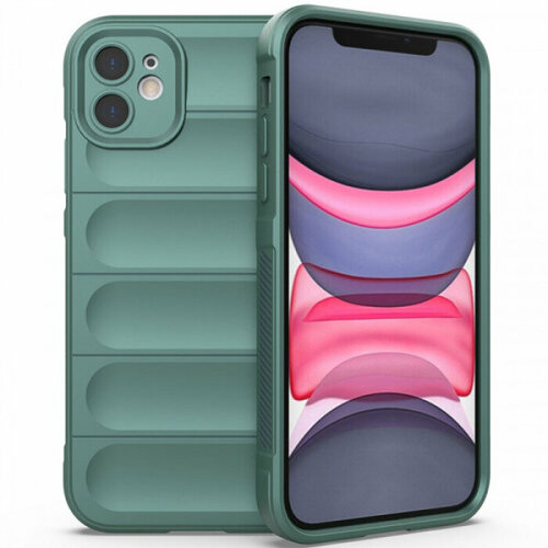 Flex Silicone Противоударный чехол для iPhone 11 с защитой камеры и микрофиброй