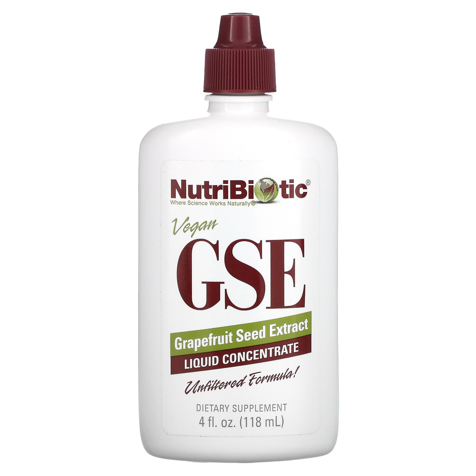 Капли NutriBiotic GSE Grapefruit Seed Extract, 118 мл