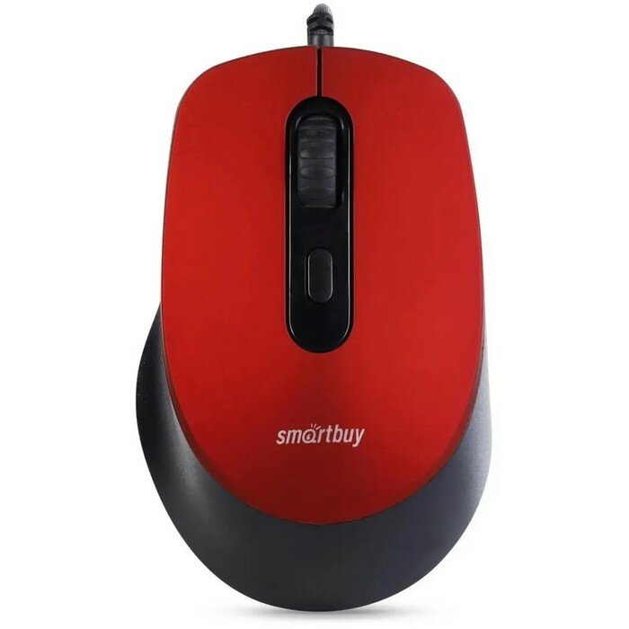 Мышь Smartbuy ONE 265-K, игровая, проводная, оптическая, беззвучная, 2400 dpi, USB, красная