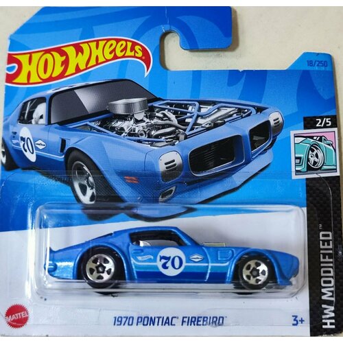 Hot Wheels Машинка базовой коллекции 1970 PONTIAC FIREBIRD синяя 5785/HKH83 машинка hot wheels 5785 muscle mania 84 pontiac firebird nkj57 n521