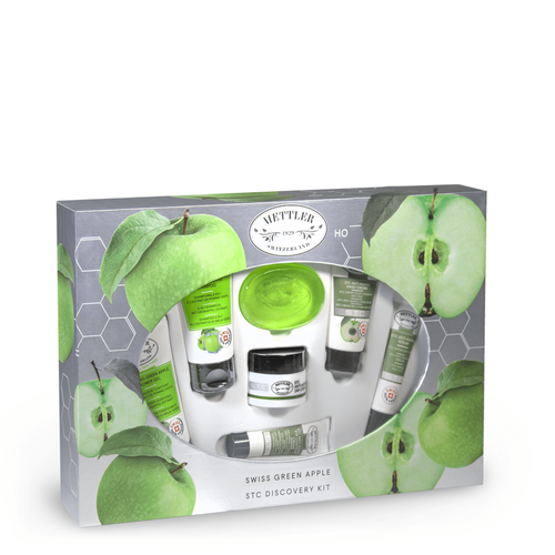 METTLER 1929 Антивозрастной набор миниатюр Swiss Green Apple Stc Discovery Kit guinot creme riche vital antirides 888 омолаживающий крем против морщин для сухой кожи лица 50 мл