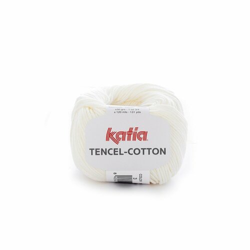 Пряжа для вязания Katia Tencel-Cotton (03 Off-white)