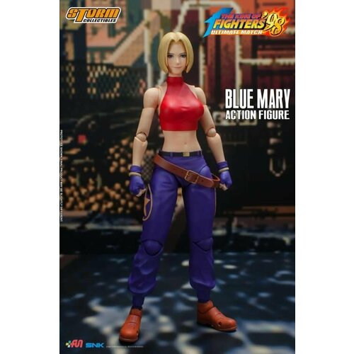 Фигурка Синяя Мэри - Король Бойцов 98. Blue Mary - King of Fighters 98. Storm Collectibles