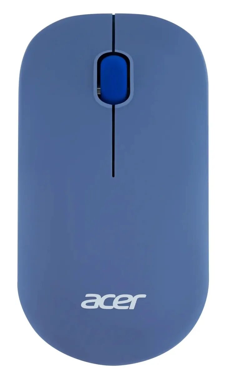 Мышь Acer OMR200 синий оптическая (1200dpi) беспроводная USB для ноутбука (2but)