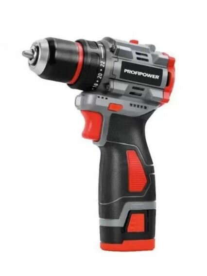 Шуруповерт аккумуляторный ProfiPower BL-161 (бесщеточный, 16В, 40Нм, Li-ion 2шт, 2.0Ач)