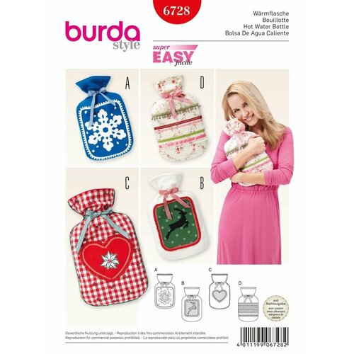 Выкройка Burda 6728 Мешок для грелки выкройка burda 6728 мешок для грелки