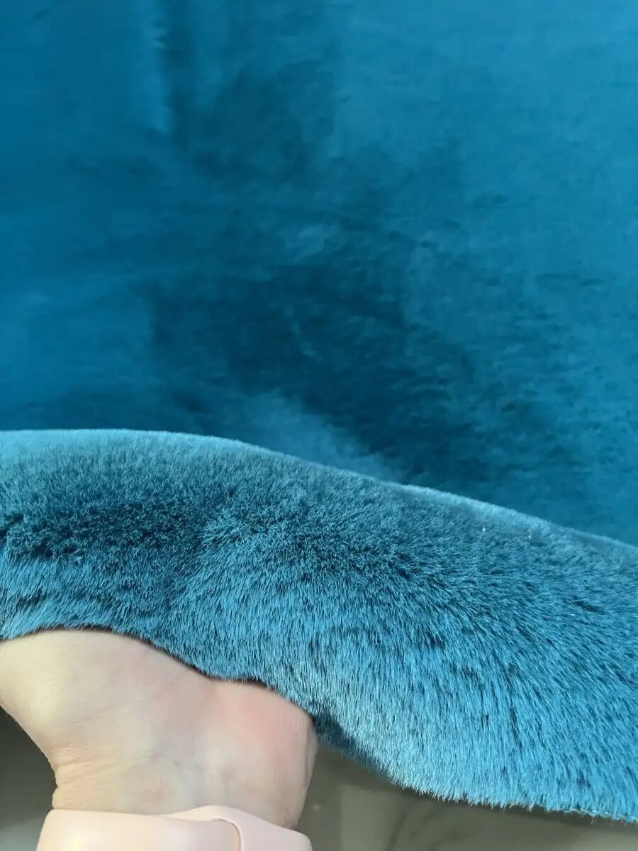 Ковер Natali's Carpets "Мальдивский", квадратный, имитация меха кролика, 100x100см