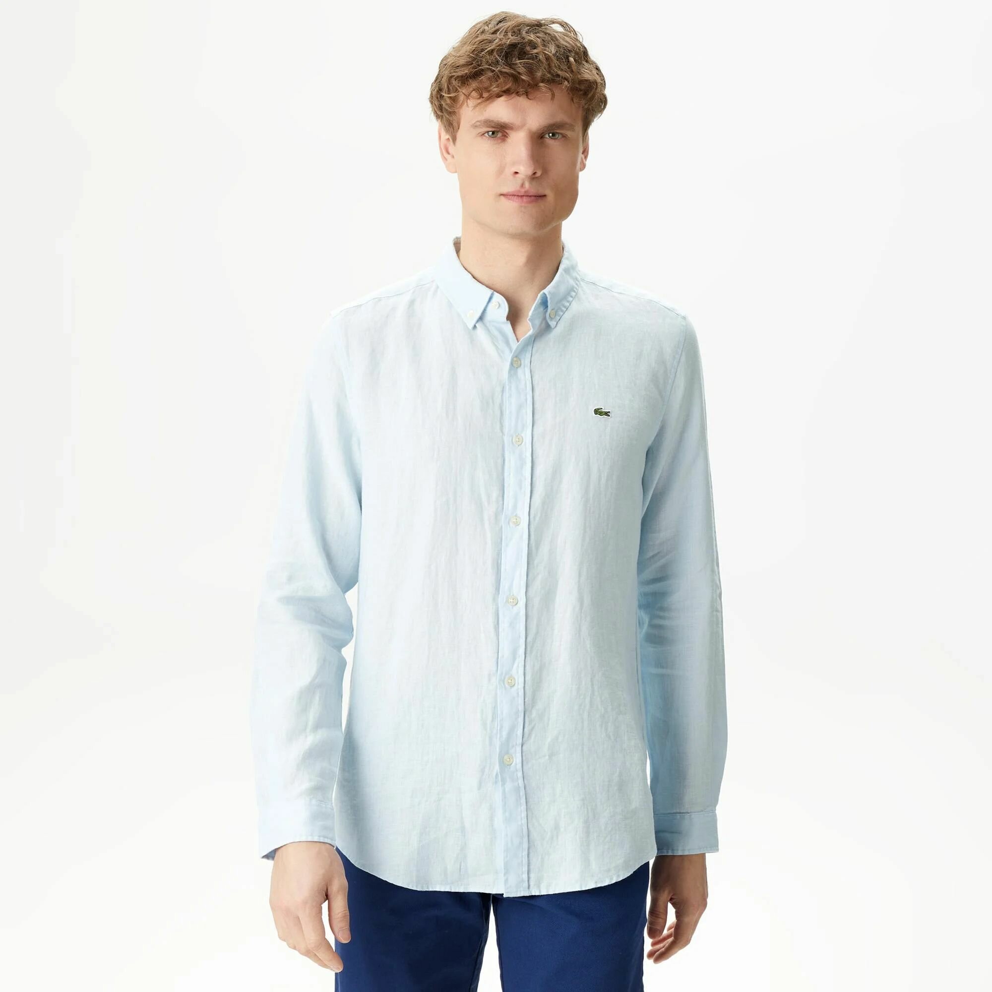 Рубашка LACOSTE, размер T41, голубой