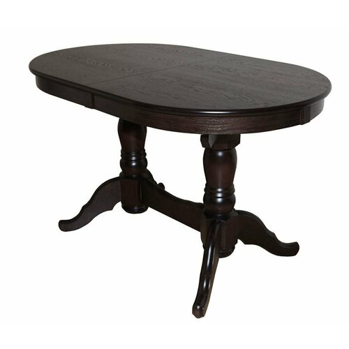 Стол обеденный Презент 130x80x76 мдф+массив березы высота 76 см УЛЬЯНОВСК МЕБЕЛЬ. цвет венге