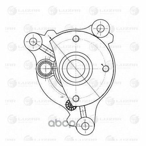 Насос водяной HYUNDAI/KIA SOLARIS II/RIO IV/CEED 17- 1.4I Luzar LWP0806