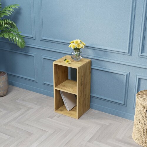 Стеллаж Velardy кубикус, 35x32x69см, дуб крафт золотой