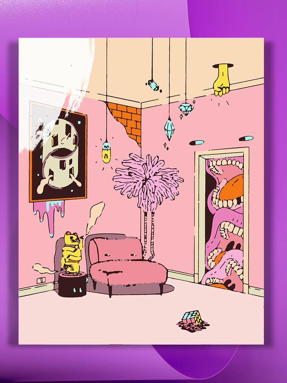 Картина по номерам на холсте Pink Room, 40 х 50 см