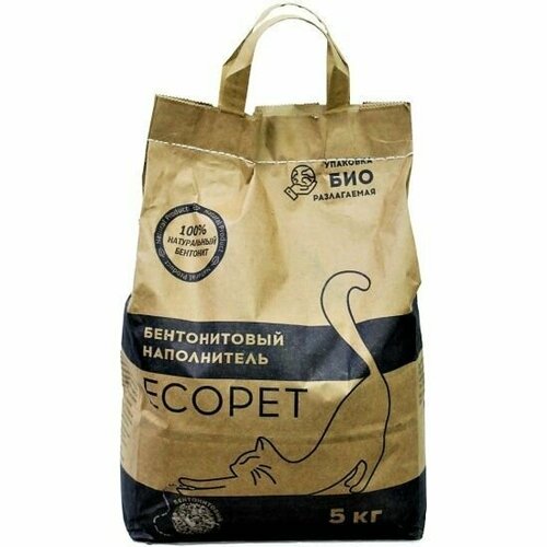 ECOPET Наполнитель комкующийся для кошек бентонитовый 5 кг 1 шт 565₽