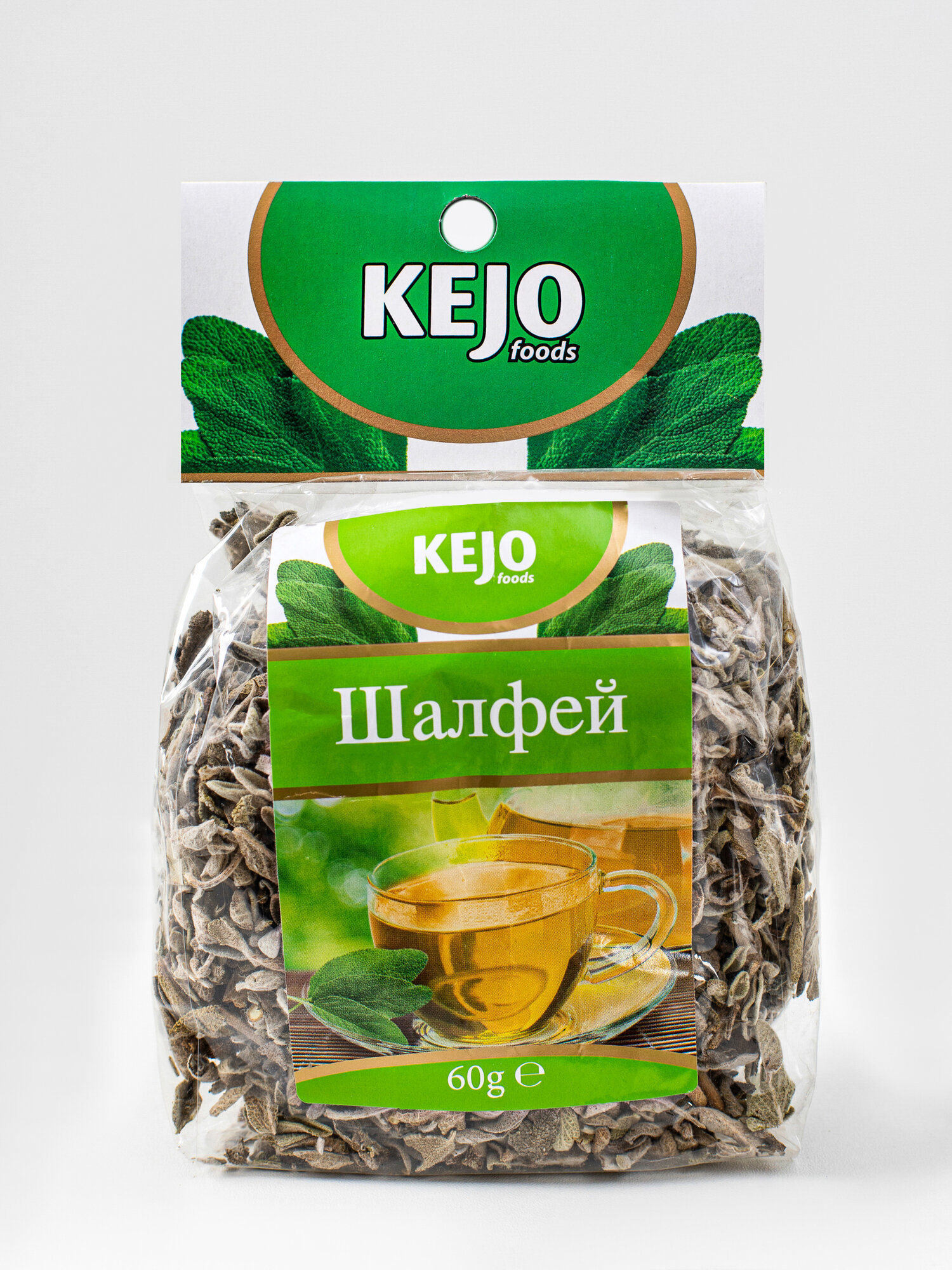 Травяной чай, Шалфей, чай из листьев шалфея, Kejofoods, 60г. — фото 1