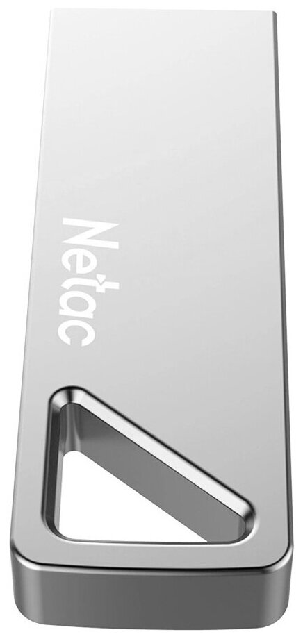 Флешка Netac U326, 16 ГБ, USB 2.0, металлический корпус, серебристый, (NT03U326N-016G-20PN) — фото 1