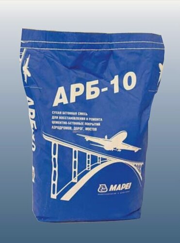 Изображение товара Ремонтная Смесь Mapei ARB 10 25кг Безусадочная, Быстротвердеющая, Содержащая Полимерную Фибру.
