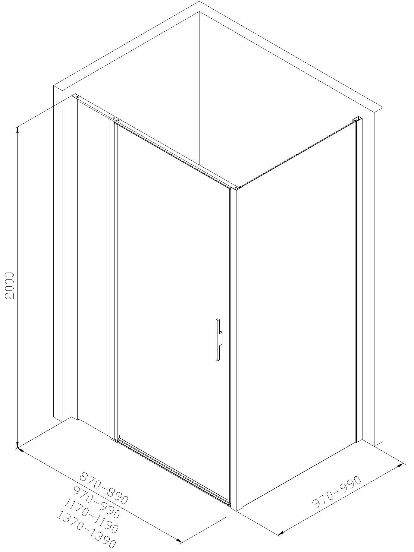 Душевой уголок Allen Brau Priority 120x100 3.31031.00 + 3.31046.00 - фото №7