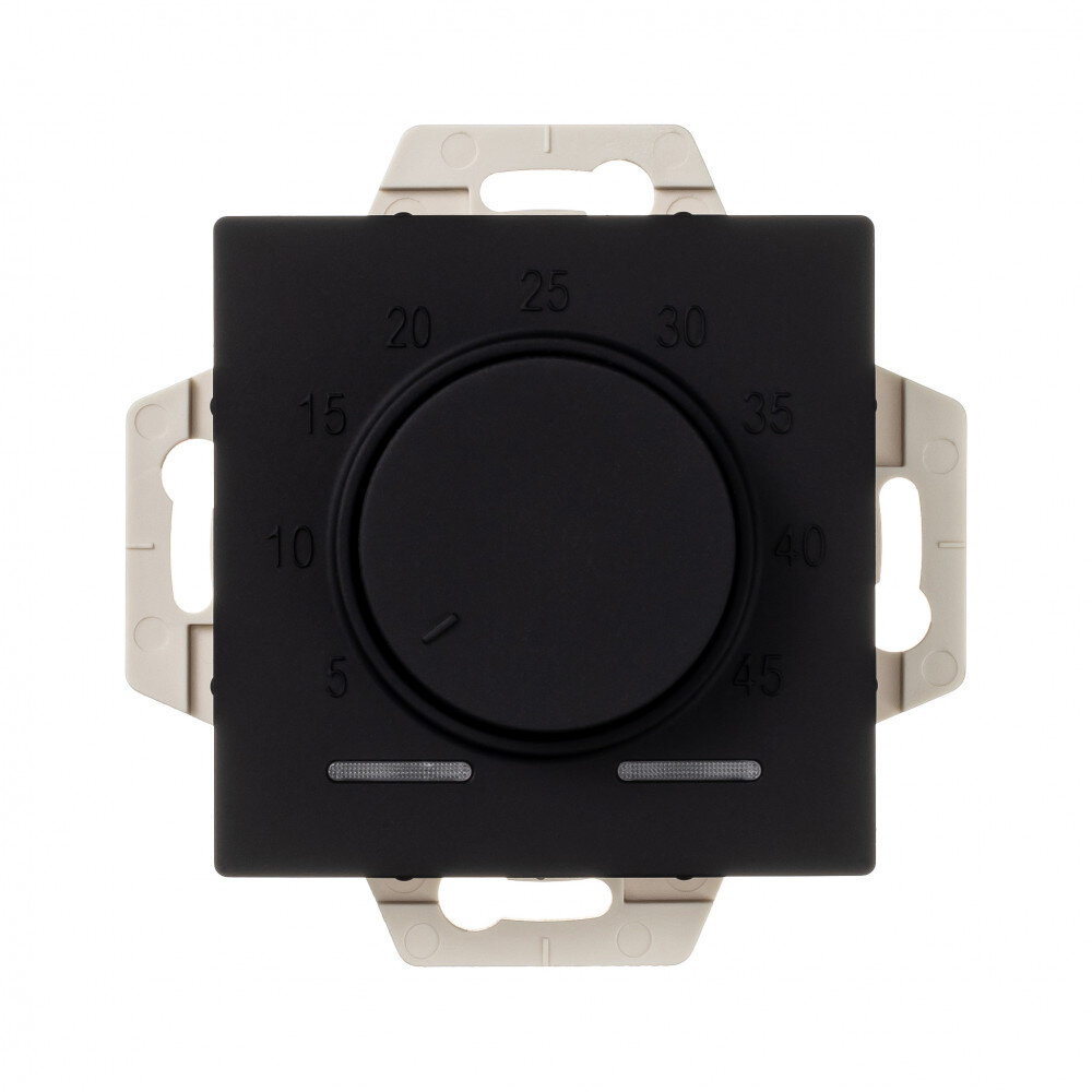 ATN001035 ATLASDESIGN термостат электрон. теплого пола с датчиком, 10A, механизм, карбон