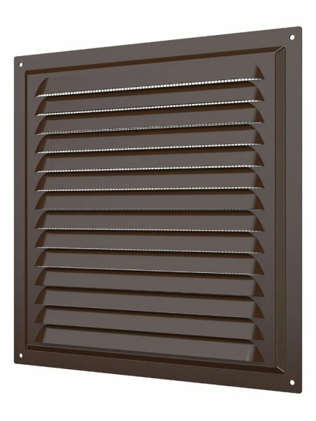 Решетка металлическая с покрытием 2525МЭ коричневая ЭРА