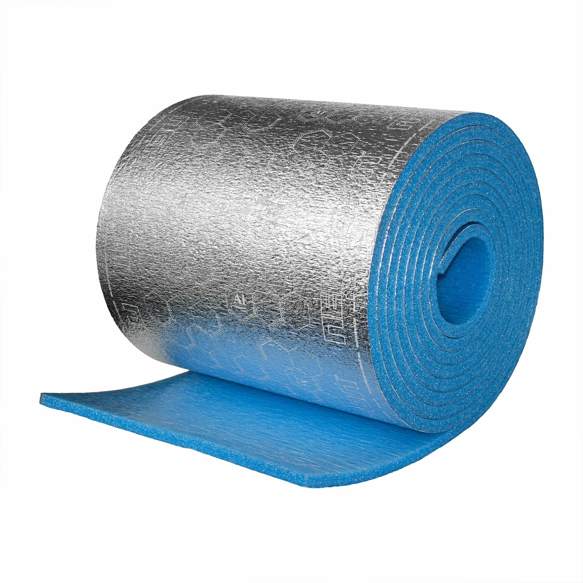 Утеплитель фольгированный самоклеящийся пенофол 2х0,6 м 20 мм — фото 1