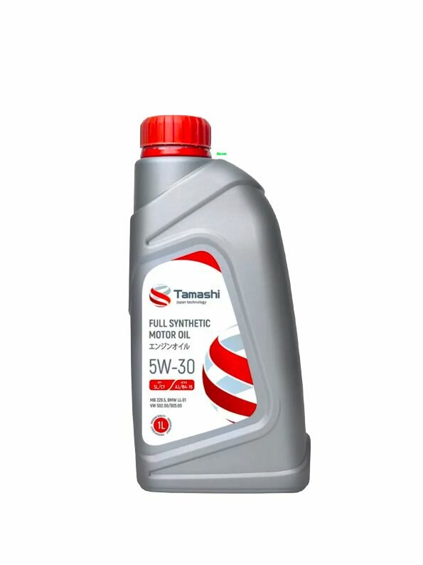 Моторное масло TAMASHI SAE 5W-30 API SL/CF ACEA A3/B4-16 Синтетическое 1 л
