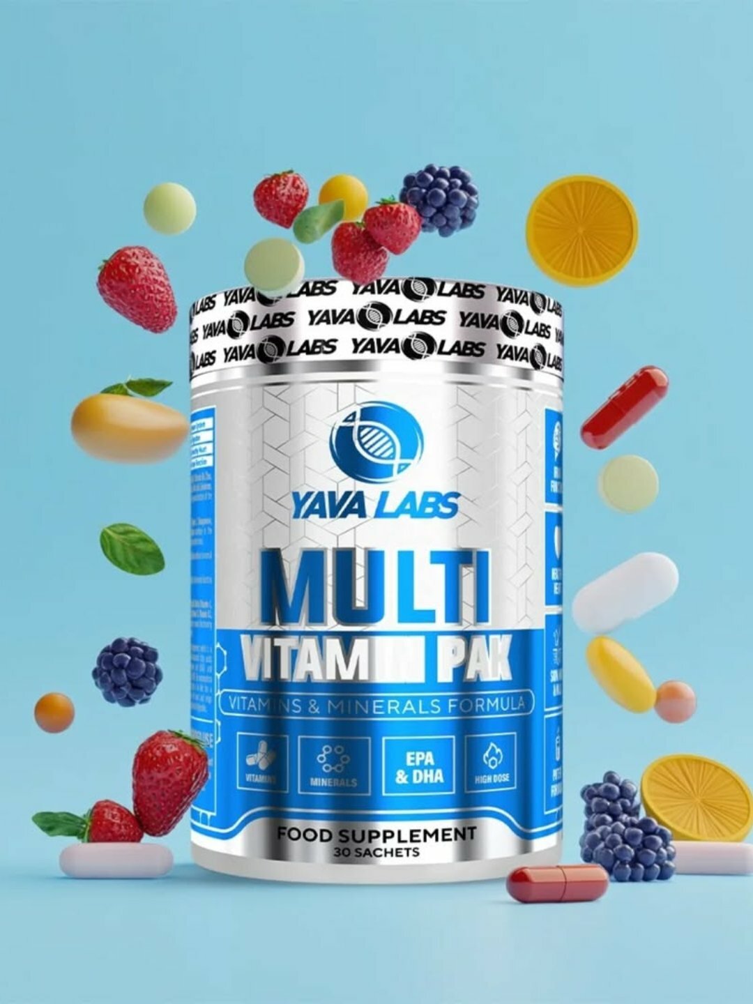 Yava Labs, Multi Vitamin Pak, 30 таблеток суставов и связок для спортсменов — фото 1