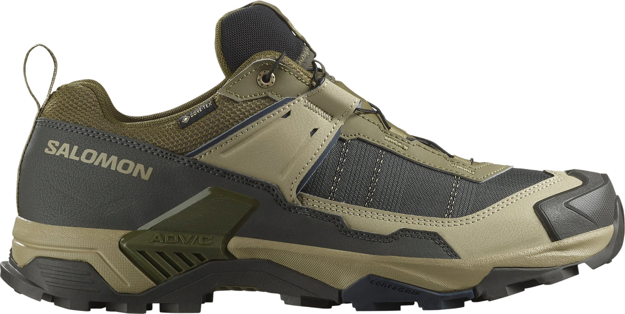 Кроссовки Salomon X Ultra 5 Gtx Martini полнота F (EU)/ на среднюю стопу размер 10.5 UK зеленый